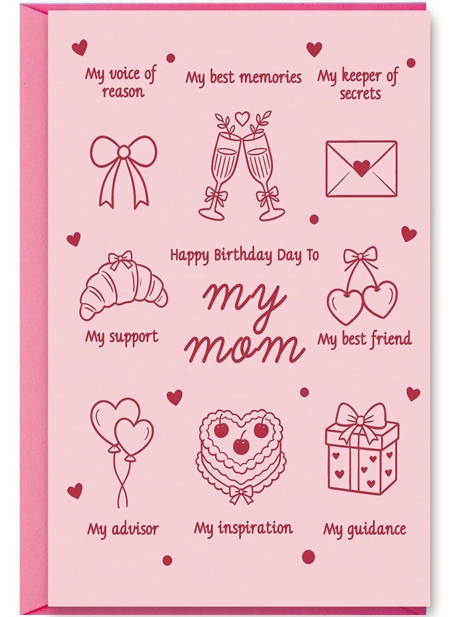 MQMRYeto Birthday Card for Mom,Cute Mom Birthday Card from Daughter Son,Unique Gift Idea for Mother - Image 1