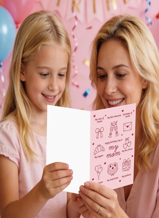 MQMRYeto Birthday Card for Mom,Cute Mom Birthday Card from Daughter Son,Unique Gift Idea for Mother - Image 5