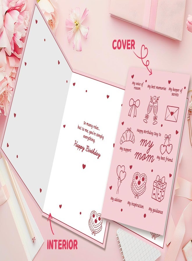 MQMRYeto Birthday Card for Mom,Cute Mom Birthday Card from Daughter Son,Unique Gift Idea for Mother - Image 4