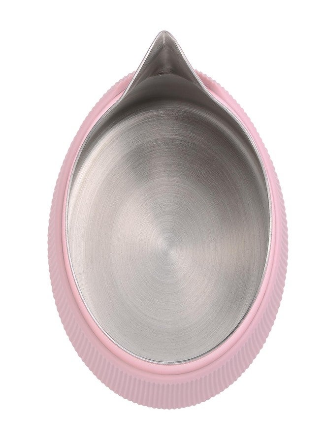 Normcore Handleless Milk Frothing Jug, Pitcher 15.2 oz, Frother Steamer Cup Stainless Steel Espresso Cup, Sharp Spout, Pink, 450 ml - Image 3