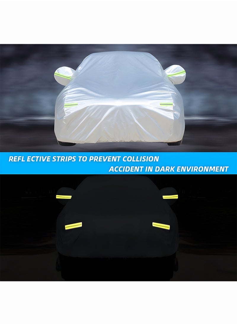 Generic - Full Car Cover Dirtproof, Car Cover Waterproof All-Weather Rain Snow UV Sun Hail Protector for Sedan, Automotive Accessories Scratch Resistant, Breathable Outdoor Cover (SUV, 185-195inch) - Image 1