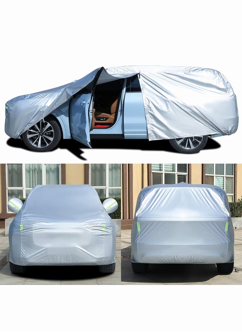 Generic - Full Car Cover Dirtproof, Car Cover Waterproof All-Weather Rain Snow UV Sun Hail Protector for Sedan, Automotive Accessories Scratch Resistant, Breathable Outdoor Cover (SUV, 185-195inch) - Image 1