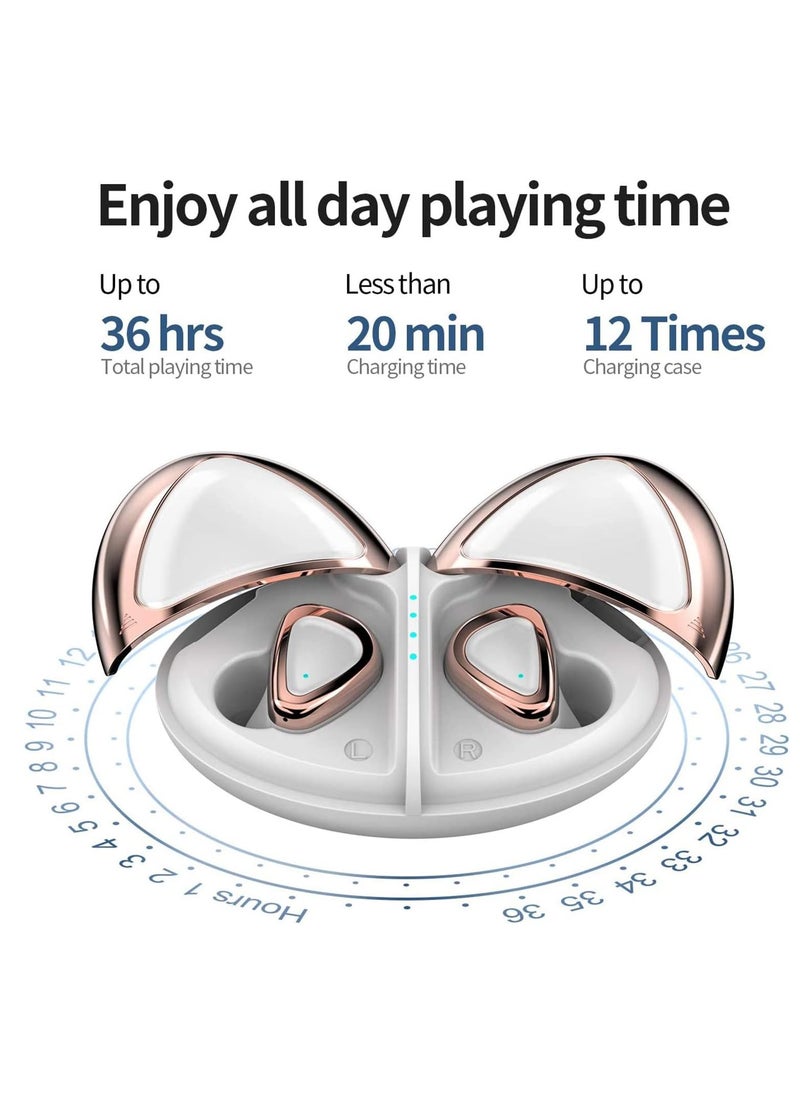 SYOSI - Wireless Earbuds New Version Bluetooth Headphones for Sport Touch Control 5.0 Stereo 35H Playtime True in-Ear IPX7 Waterproof Earphones - Image 1