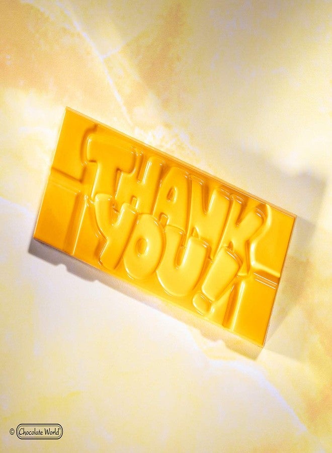 Chocolate World CW12014 Thank-You!-Tablet Polycarbonate Candy Mold with 4 Cavities, Each 50mm x 118mm x 8mm High - Image 4