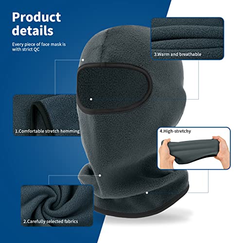 YESLIFE Thicker Ski Mask, Face Mask for Men and Women in Cold Weather, Skiing, Snowboarding, Motorcycle, UV Protection & Wind Protection - Ultimate Thermal Retention - Image 5