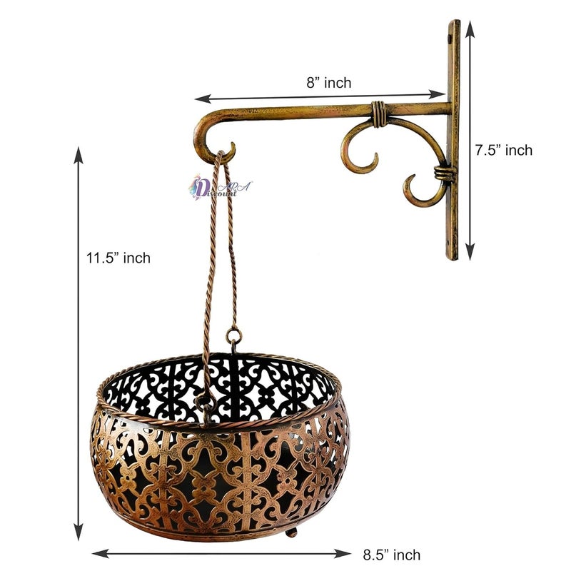 Discount ARA Flower Basket for Home DecorationWall Hanging Basket for Home DecorationWall Hanging Decoration ItemsHome Indoor and Outdoor Decoration Items - Image 4