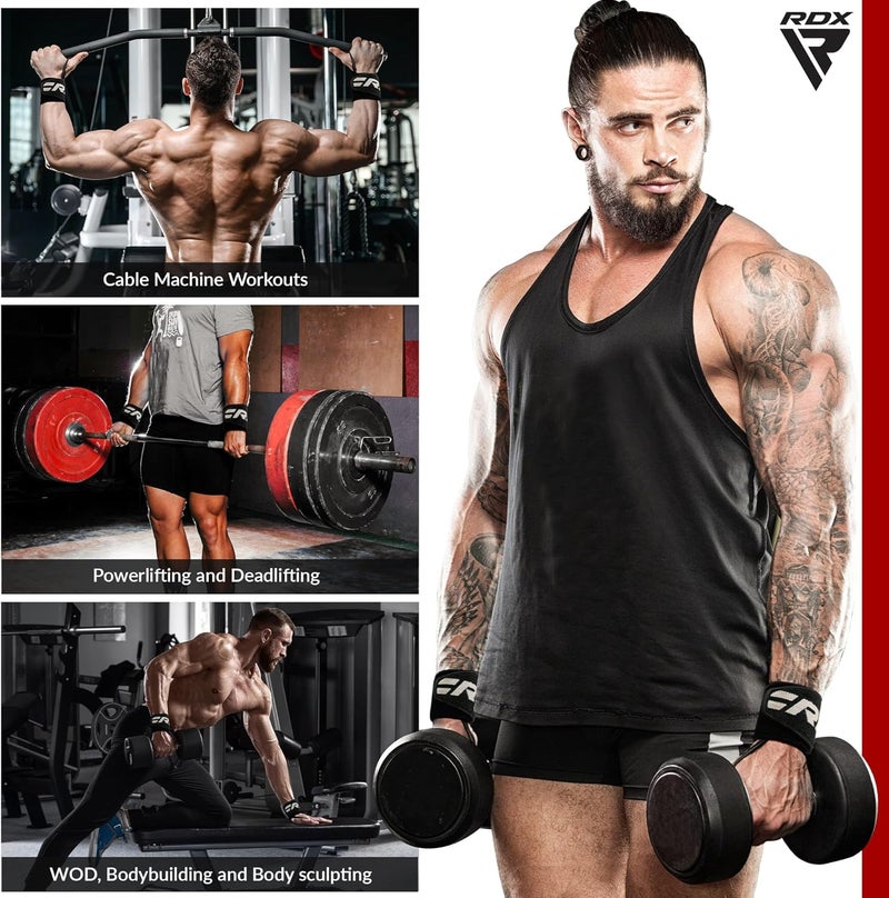 Rdx Wrist Wraps for Weightlifting (Pair), IPL USPA Approved, Elasticated 18” Cotton Straps Support with Thumb Loop, Gym Wrap for Weight Lifting Powerlifting Competition Strength Training Bodybuilding - Image 5