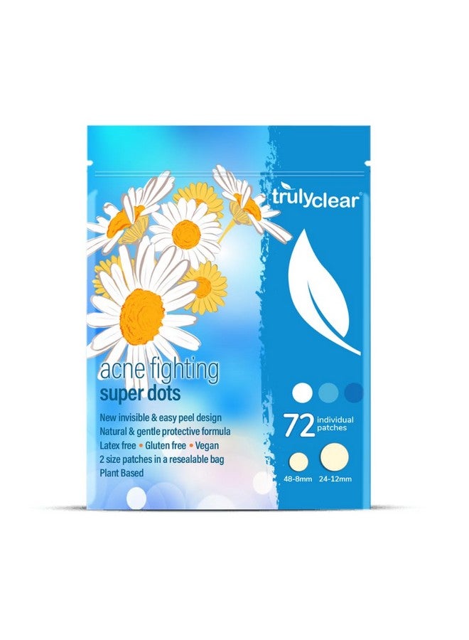 Truly Clear Ruly Clear® Acne Pimple Patches For Face & Body Plant Based Hydrocolloid Blemish Zit Patches Ideal For Cystic Acne Cruelty Free Acne Dots Overnight Results 72 Count  - Image 2