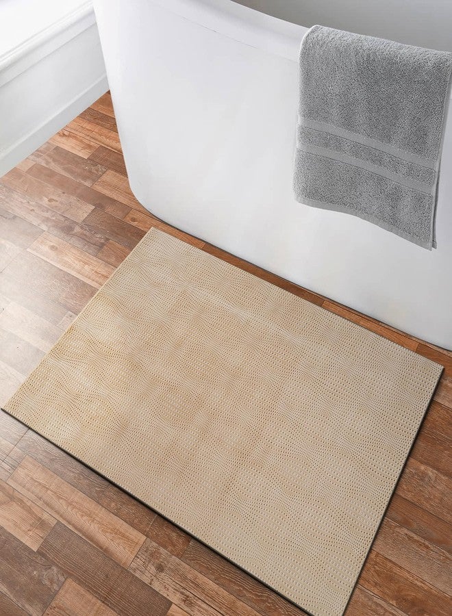 Luul Home Modern Beige Non Slip Door Mat 2x3 Non Skid Soft Rubber Back Door Mat for Entryway Kitchen Rug for Bathroom Mat Easy Cleaning Stain Resistant Non Shedding Carpet 2 x 3 - Image 3