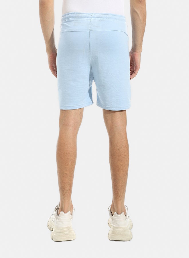 Andora Comfy Shorts With Sided Pockets and Drawstrings Waist _ Light Blue - Image 4
