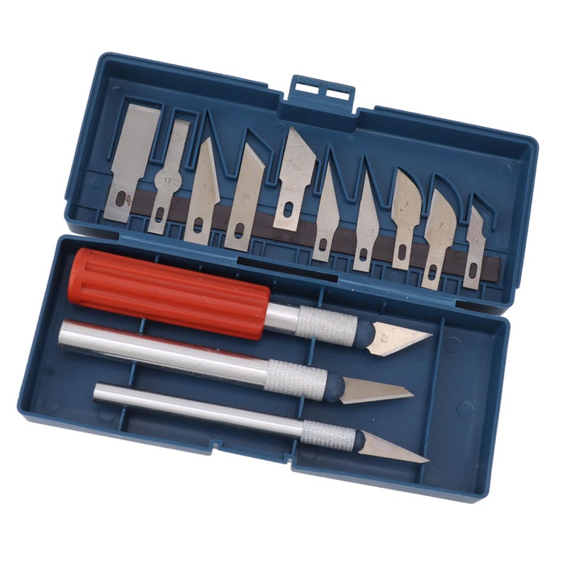 13Pcs Carving Chisel Set Steel Hand Hold Woodworking Whittling Cutter Portable Carving Tools - Image 3