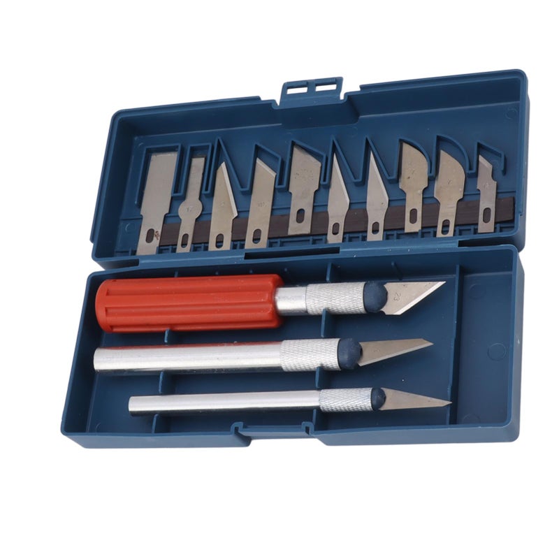 13Pcs Carving Chisel Set Steel Hand Hold Woodworking Whittling Cutter Portable Carving Tools - Image 2