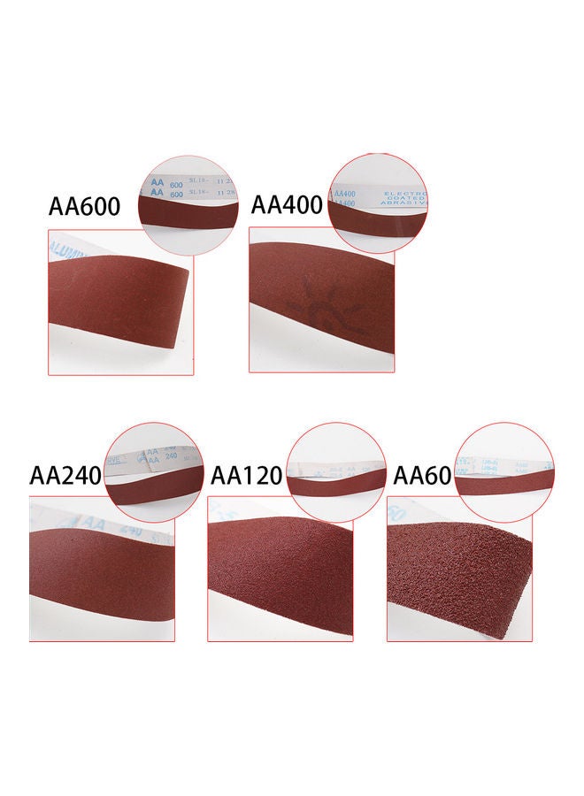 NIBEMINENT 10-Piece Sanding Belt Set Red  - Image 3