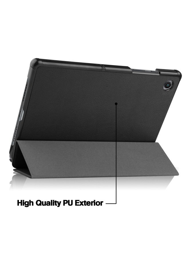 تنطبق على Samsung Tab A8 SM-X200 X205 حافظة حماية للكمبيوتر اللوحي A7 Tri-fold S9FE/S6lite Casco-اللون: فضي رمادي - الموديل المطبق: Samsung Tab A8 SM-X200 X205 - Image 5