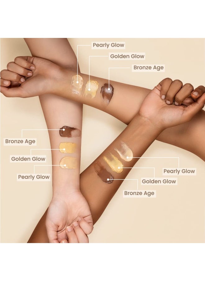 Glow Set Go Multipurpose Strobe Cream Spf 50 PA++++, Used As Moisturizer, Primer, Highlighter, Cocoa Butter, Vitamin E - Pearly Glow- 40ml
