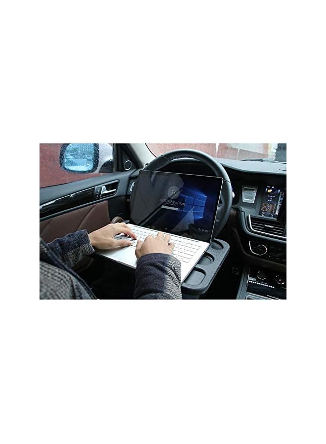 PROMASS Car Laptop Stand Holder Notebook Desk Steering Wheel Tray Table Food/drink Holder Stand Car Accessories-Black  - Image 3