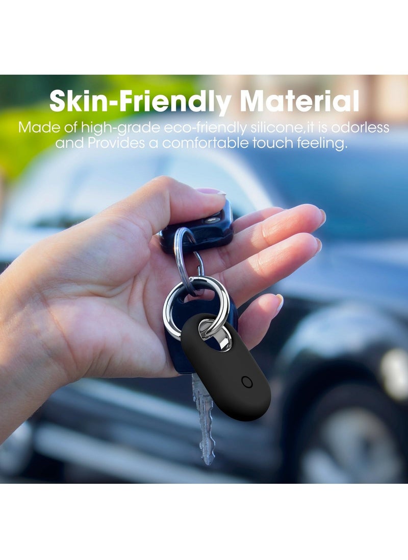 KASTWAVE 4 Pack Smarttag2 Holder Compatible with Samsung Galaxy SmartTag2, Soft Silicone Case All-Round Protection Against Scratch and Drop, with Keychain Suitable for Keys, Bags, Luggage, and Valuables  - Image 5