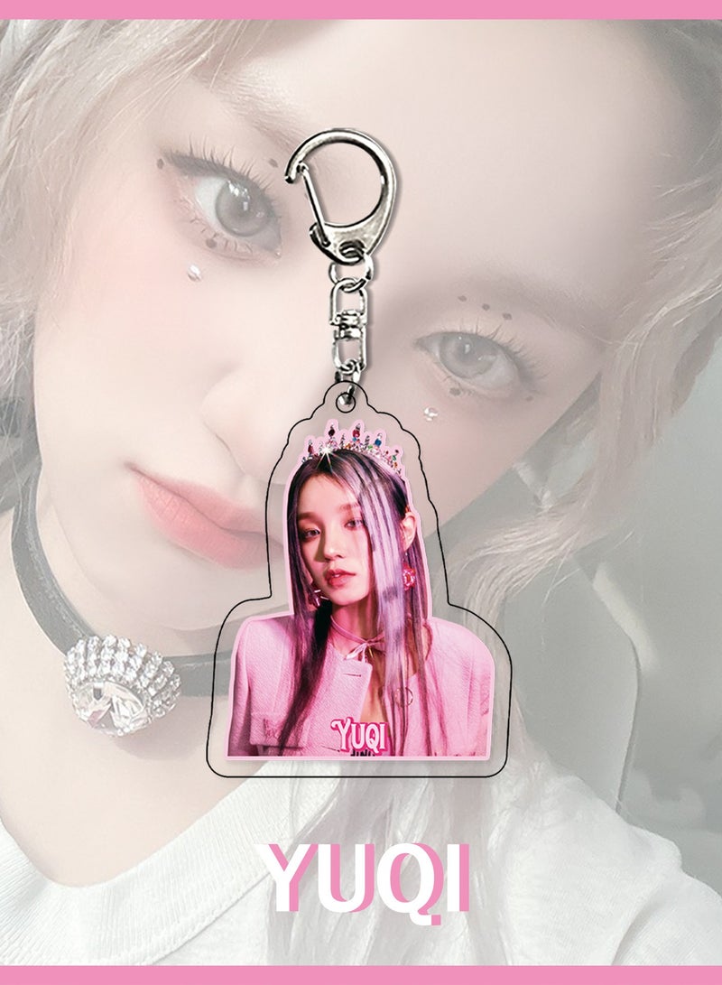 GIDLE YUQI Keychain, Album I FELL - Image 1