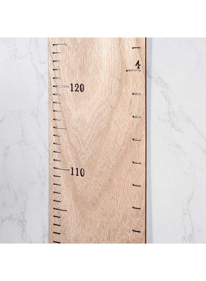 HOMEE Growth Chart for Wall, Wooden Height Chart for Kids，Natural Wood Height Measurement for Kids，Height Ruler Measurement Growth Chart for Baby Kid Room Nursery Wall Decor - Image 4