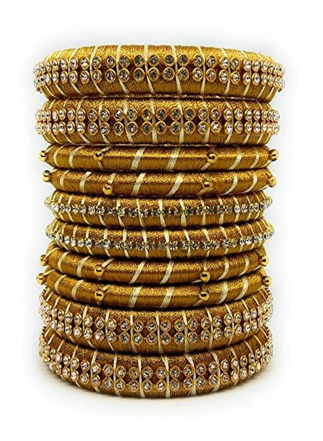 Sai Gold Handmade Silk Thread Bangle For Women's - Image 2