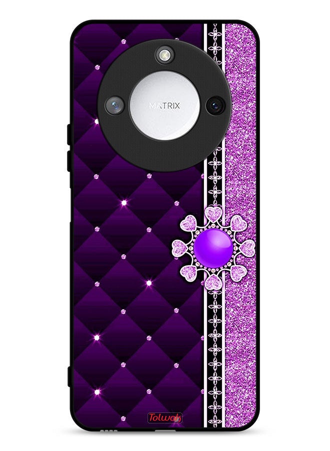 Tolwak غطاء حماية ذكي Honor X9c 5G مع قلوب لامعة - Image 1