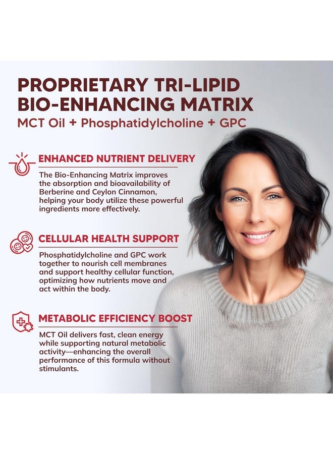 aSquared Nutrition Berberine with Ceylon Cinnamon Supplement - 1400mg Max Strength Complex - 120 Capsules - 1200mg HCl Powder Extract Plus Pills - Alternative to Gummies & Drops - Image 5