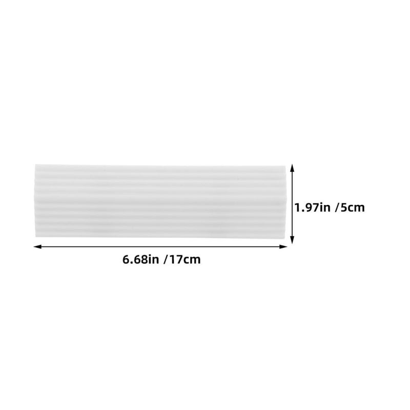 White Rubber Robot Ramp 2pcs for Home Doorway Indoor Steps - Image 3
