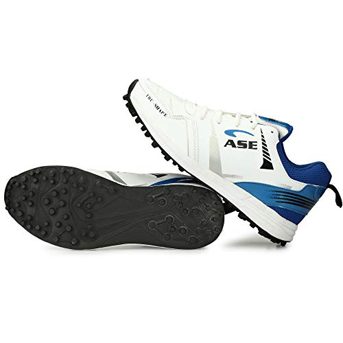 ASE PRO Blue Professional Cricket Shoes for Men 8 UK/IND (CRT006_Blue_08) - Image 4