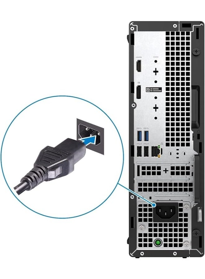 Arabic: كمبيوتر مكتبي برجي OptiPlex 3000، معالج سداسي النواة من الجيل الثاني عشر، رام 8 جيجابايت DDR4، قرص 512 جيجابايت NVMe SSD، نظام لينكس، محطة عمل احترافية - Image 4