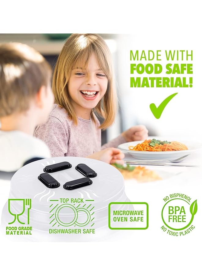 Magnetic Microwave Collapsible Cover For Food, Microwave Splatter Cover, Plate, Dish, Oven Cooking Anti Splatter Guard Lid With Steam Vents - Image 2