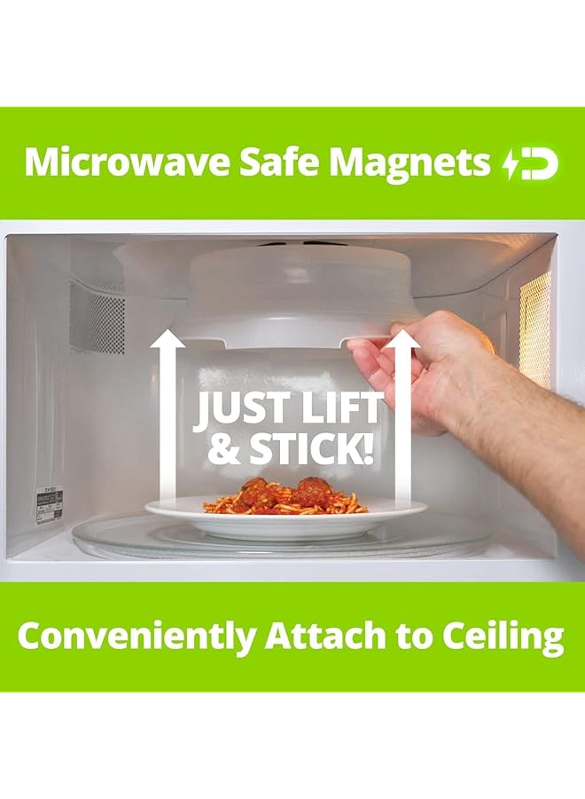 Magnetic Microwave Collapsible Cover For Food, Microwave Splatter Cover, Plate, Dish, Oven Cooking Anti Splatter Guard Lid With Steam Vents - Image 4