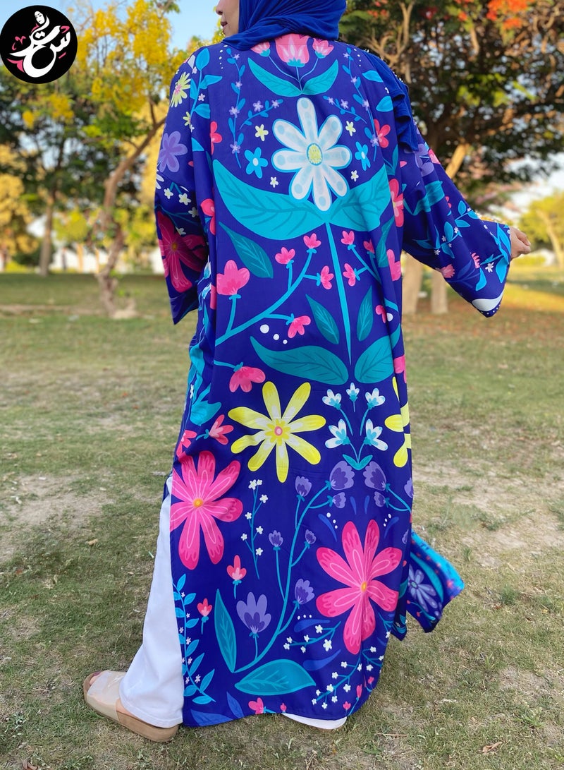 Setr Long Art Colorful Cardigan - Image 3