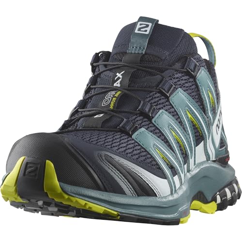 Salomon Men’s XA PRO 3D Trail Running Shoes - Navy Blazer/Hydro/Evening Primrose - 8 - Image 3