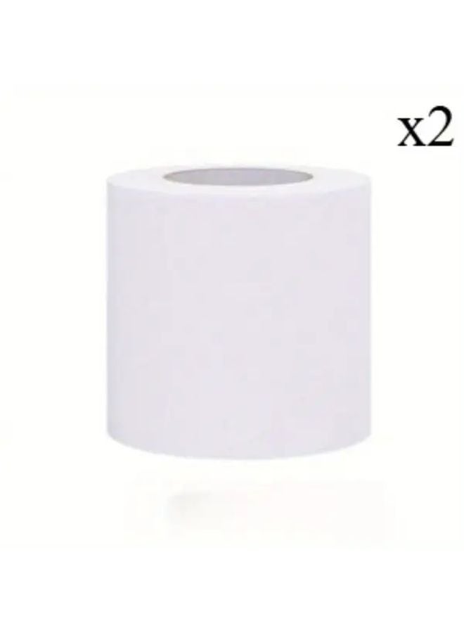 شريط لاصق ثقيل مقاوم للأشعة فوق البنفسجية ومقاوم للماء، لون أبيض، 2 قطعة، لأنابيب مكيفات الهواء والسباكة والاستخدام في الأماكن المفتوحة - Image 1