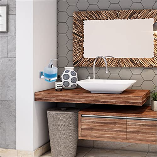 ORCE BATH ARTICLE Liquid soap Dispenser Holder for Bathroom Glass handwash Dispenser soap Dispenser for wash Basin Liquid Dispenser 27O(Chrome Finish,Anti-Rust)(304 Stainless Steel) - Image 5