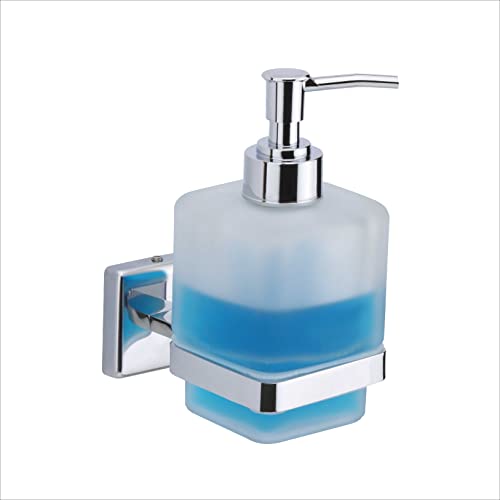 ORCE BATH ARTICLE Liquid soap Dispenser Holder for Bathroom Glass handwash Dispenser soap Dispenser for wash Basin Liquid Dispenser 27O(Chrome Finish,Anti-Rust)(304 Stainless Steel) - Image 3