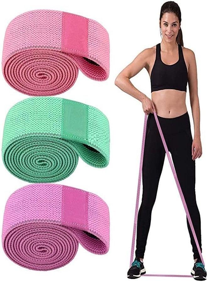 NANIAAY Anti-Slip HIPS Bands 3 PCS for Women and Men, Exercises Bands for HIPS and Legs, Glutes Bands for Women Booty Bands Resistance for Butt and Legs Right Fitness (Multicolor) - Image 1