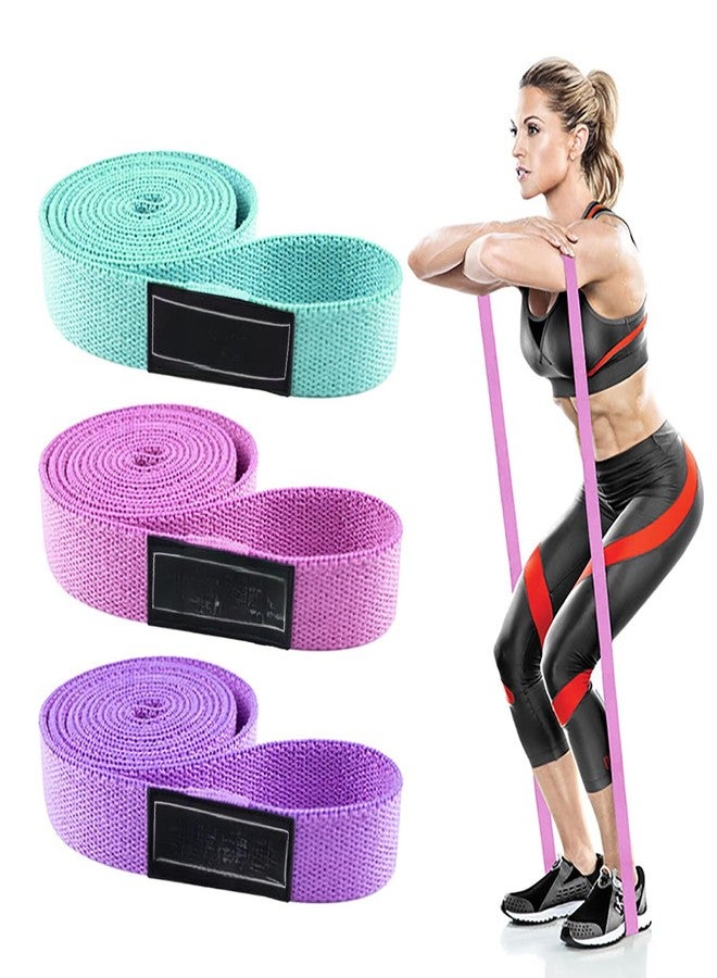 NANIAAY Anti-Slip HIPS Bands 3 PCS for Women and Men, Exercises Bands for HIPS and Legs, Glutes Bands for Women Booty Bands Resistance for Butt and Legs Right Fitness (Multicolor) - Image 4