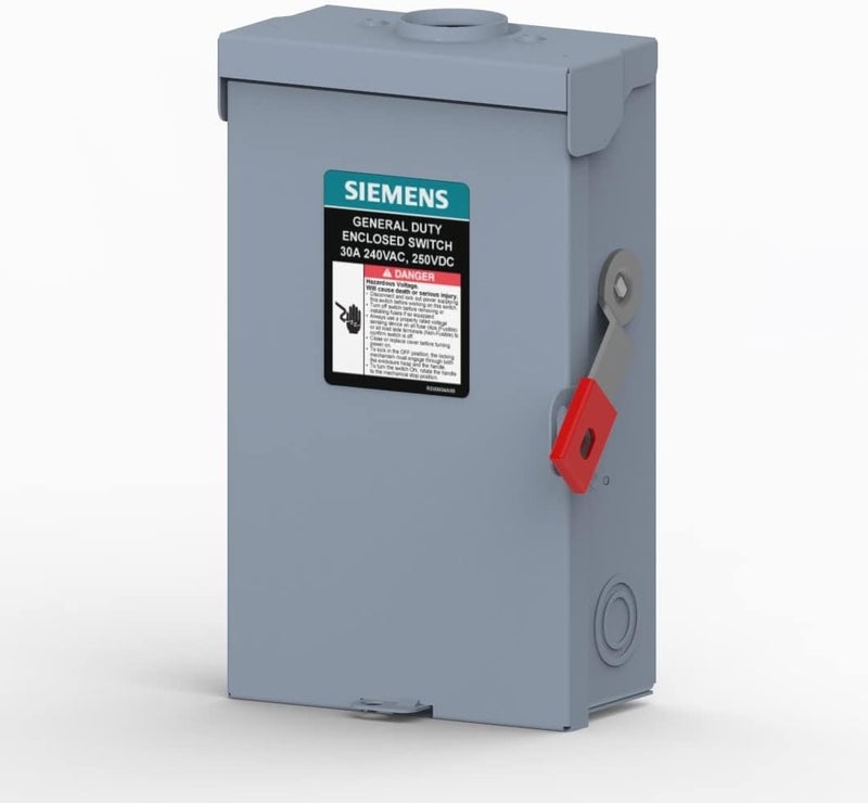 Siemens GNF221RLLA 30Amp 2Pole 240V General Duty Max Series Safety Switch NonFusible Outdoor