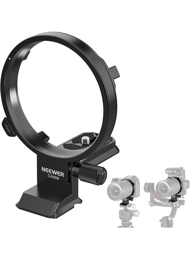 Neewer NEEWER Rotatable Collar Mount Plate for Fujifilm GFX100 II 100S 50S II, Fast Horizontal to Vertical Camera Tripod Lens Mount Ring Compatible with DJI RS 3/2 u0026 Arca Quick Release System, CA059  - Image 1