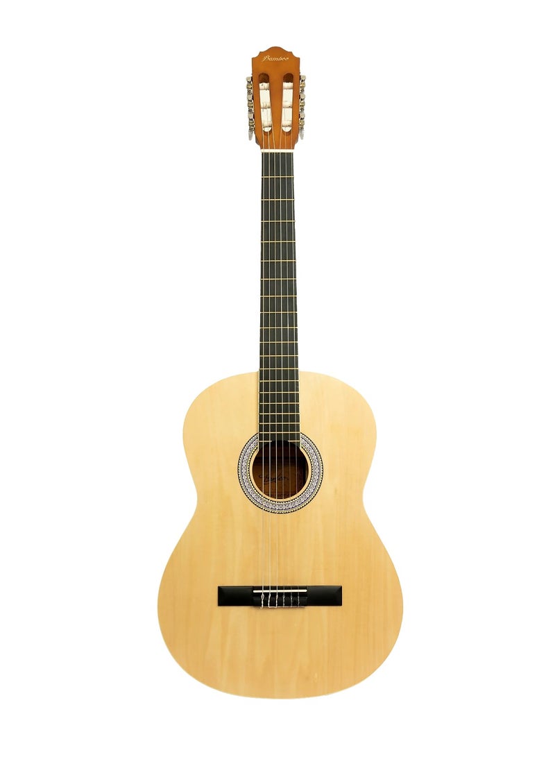 Bamboo Classical Guitar GC-39-NAT 4/4 – Natural Finish, with Gig Bag - Image 1