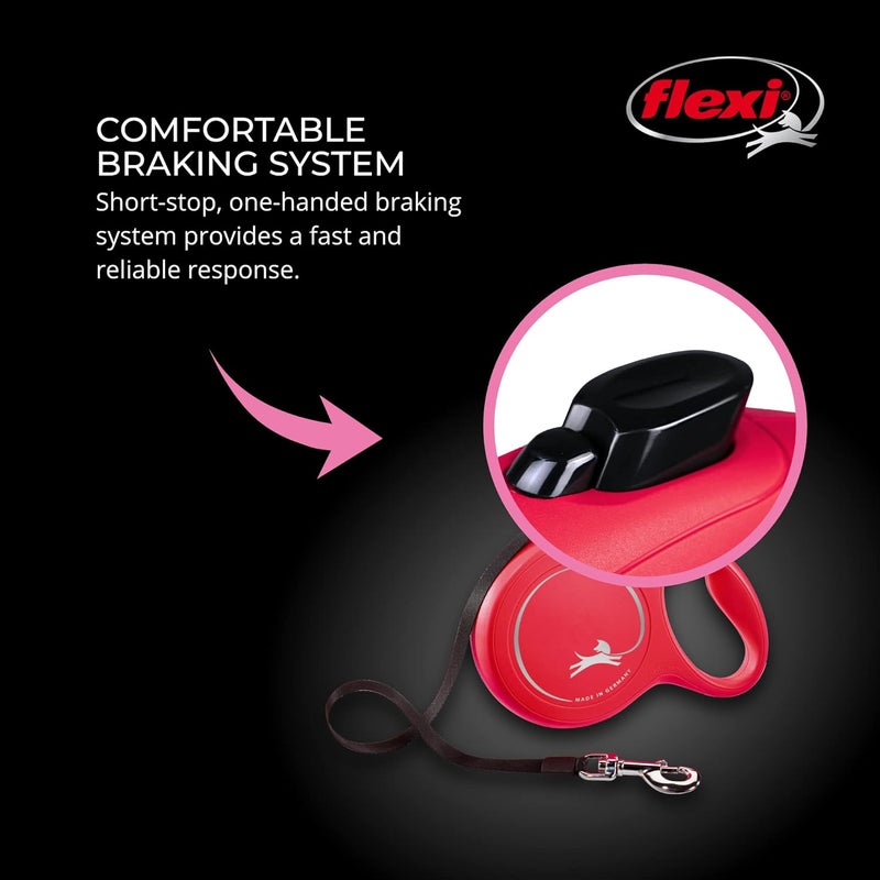 Flexi New Classic Tape Retractable Leash Red Large26 - Image 5