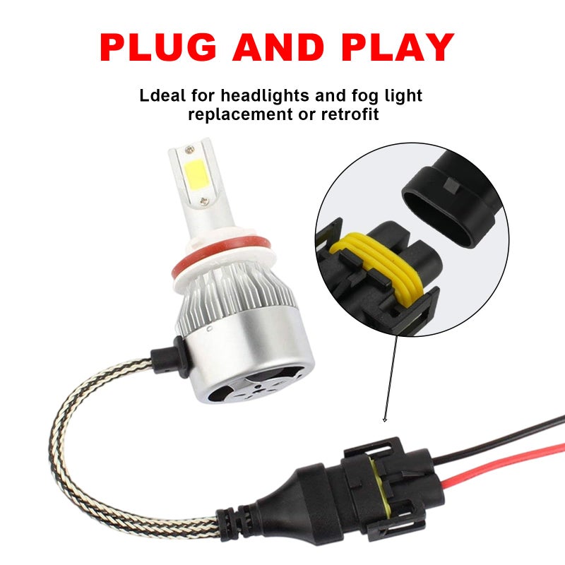 Trepb H11 H8 Wiring Harness with Tinned Copper & Teflon Jacket - Headlight Fog Light Pigtail Connector Plug Kit, Low Beam Socket Adapter for H11 H8 LED Bulbs, Automotive Electrical Replacement - Image 4