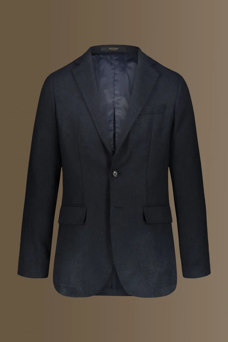 دوبل غانغر Single breasted tweed jacket - Blue