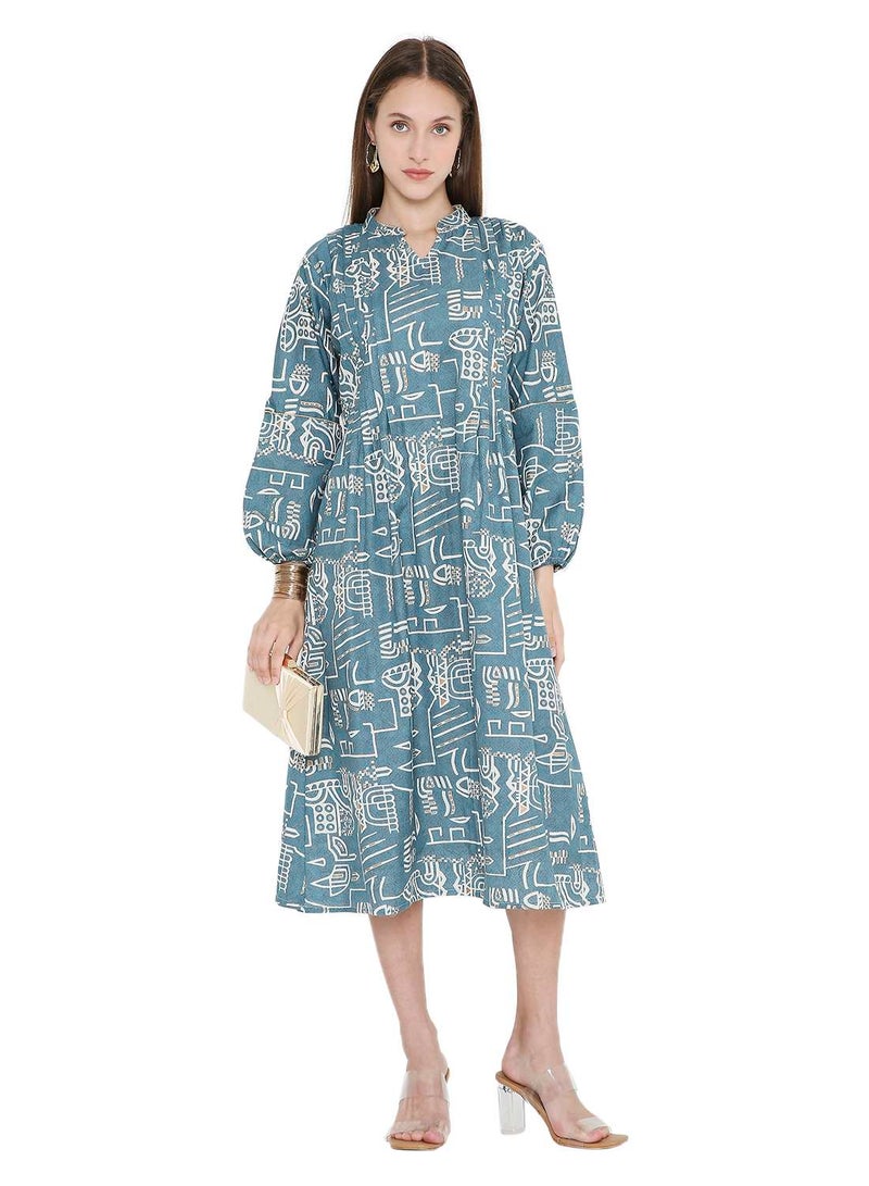 HANA & SARA UNIQUE PRINTED SHORT FARASHA MODEST WEAR ARABIC KAFTAN JALABIYA DRESS  - Image 1