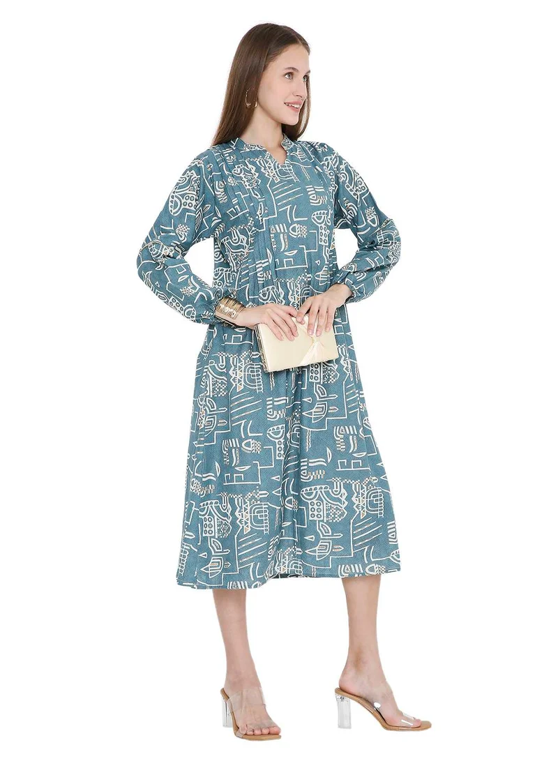 هانا آند سارا UNIQUE PRINTED SHORT FARASHA MODEST WEAR ARABIC KAFTAN JALABIYA DRESS