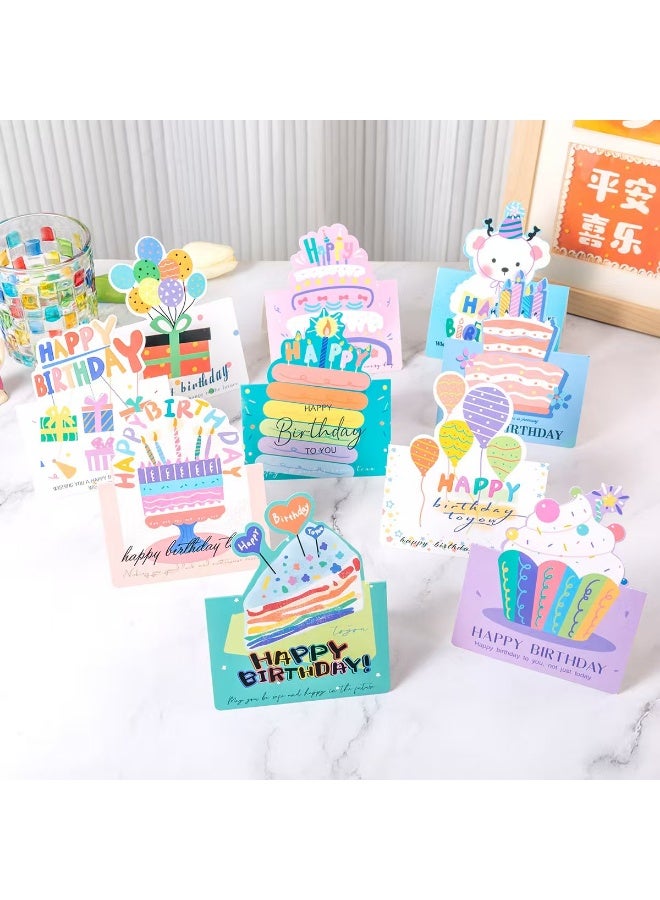 BenQuand Happy Birthday Greeting Cards for Kids Set 20 Pieces Cartoon Style Birthday Cards for Children Everyday Use Party Greetings - Image 2
