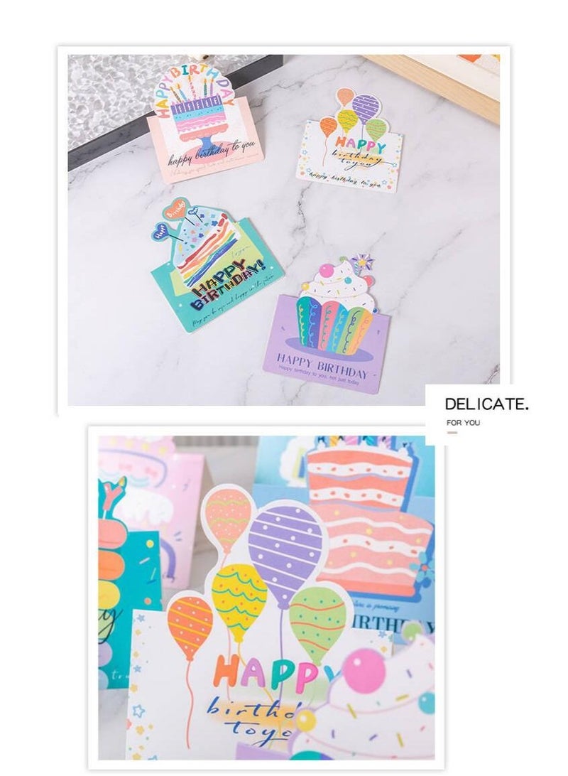 BenQuand Happy Birthday Greeting Cards for Kids Set 20 Pieces Cartoon Style Birthday Cards for Children Everyday Use Party Greetings - Image 3