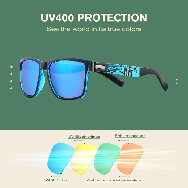 Perkanion Polarized Sunglasses UV400 Protection Classic Designer Fashion Sun Glasses for Men Women - Image 4