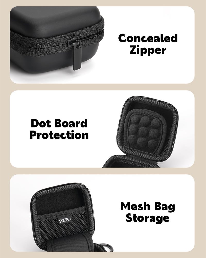 SQERO Case for BlueDriver OBD2 Scanner, Bluetooth OBDII Scanner Diagnostic Tool Protective Carrying Storage Bag, Mini Shockproof Waterproof (Only Case) (Black) - Image 3
